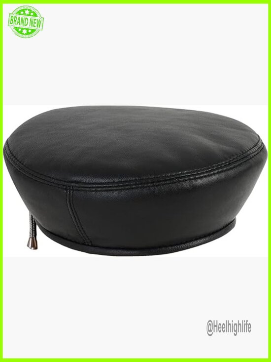 Genuine Sheepskin Leather Beret Hat Women\'s Fashion Beanie 56-59cm main image 4
